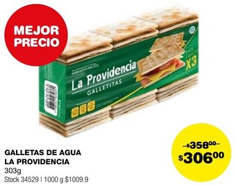 Atomo Conviene GALLETAS DE AGUA LA PROVIDENCIA 303g oferta