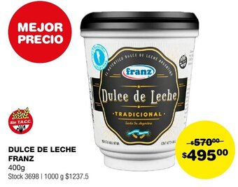 Atomo Conviene DULCE DE LECHE FRANZ 400g oferta