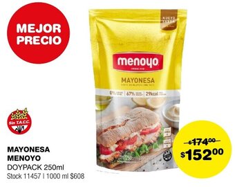 Atomo Conviene MAYONESA MENOYO DOYPACK 250ml oferta