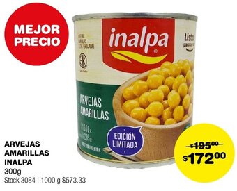 Atomo Conviene ARVEJAS AMARILLAS INALPA 300g oferta