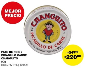 Atomo Conviene PATE DE FOIE / PICADILLO CARNE CHANGUITO 90g oferta