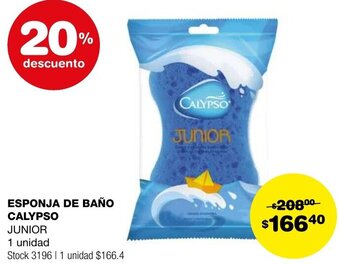 Atomo Conviene ESPONJA DE BAÑO CALYPSO JUNIOR 1 unidad oferta