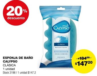 Atomo Conviene ESPONJA DE BAÑO CALYPSO CLÁSICA 1 unidad oferta
