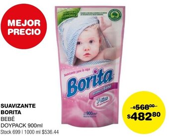 Atomo Conviene SUAVIZANTE BORITA BEBÉ DOYPACK 900ml oferta