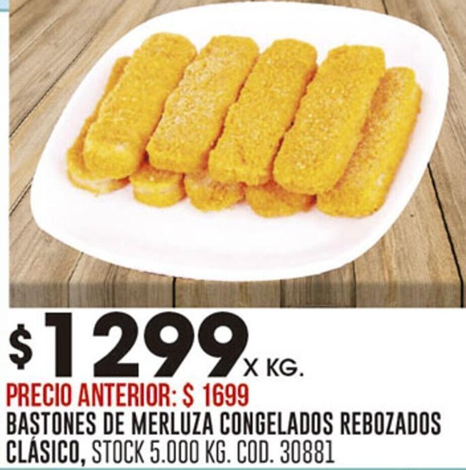 Coto BASTONES DE MERLUZA CONGELADOS REBOZADOS CLÁSICO oferta