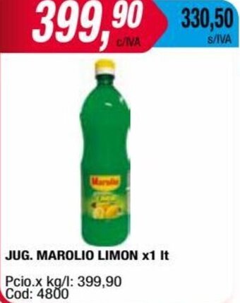 Maxiconsumo JUG MAROLIO LIMON X 1It oferta