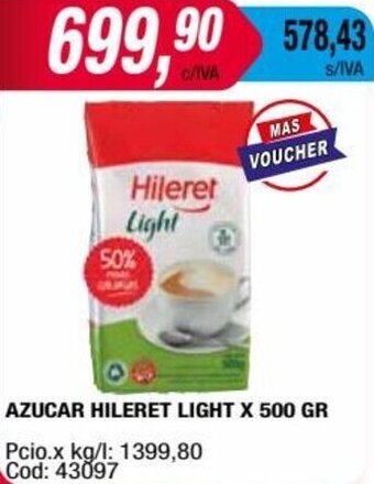 Maxiconsumo AZUCAR HILERET LIGHT X 500 GR oferta