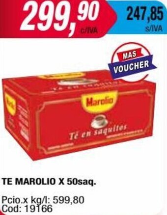 Maxiconsumo TE MAROLIO X 50saq oferta