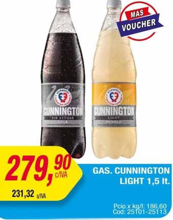 Maxiconsumo GAS CUNNINGTON LIGHT 1,5 It oferta