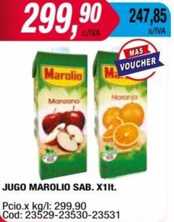 Maxiconsumo JUGO MAROLIO X 1It oferta
