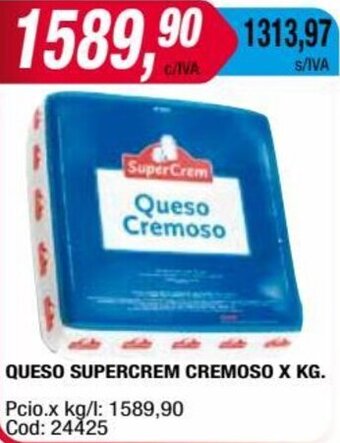 Maxiconsumo QUESO SUPERCREM CREMOSO X KG oferta