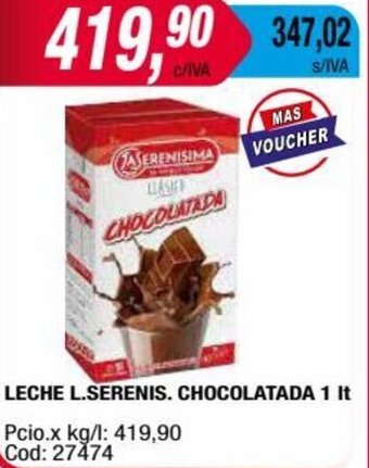 Maxiconsumo LECHE L SERENIS CHOCOLATADA 1 It oferta