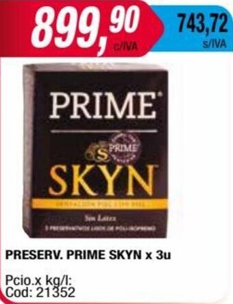 Maxiconsumo PRESERV. PRIME SKYN x 3u oferta
