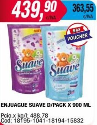 Maxiconsumo ENJUAGUE SUAVE D/PACK X 900 ML oferta