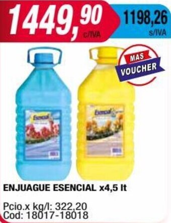 Maxiconsumo ENJUAGUE ESENCIAL x4,5 It oferta