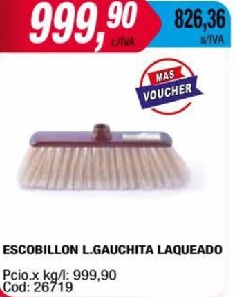 Maxiconsumo ESCOBILLON L.GAUCHITA LAQUEADO oferta