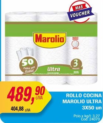 Maxiconsumo ROLLO COCINA MAROLIO ULTRA 3X50 un oferta