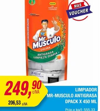 Maxiconsumo LIMPIADOR MR-MUSCULO ANTIGRASA DPACK X 450 ML oferta