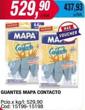 Maxiconsumo GUANTES MAPA CONTACTO oferta