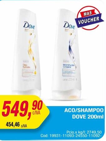 Maxiconsumo DOVE ACO/SHAMPOO 200ml oferta