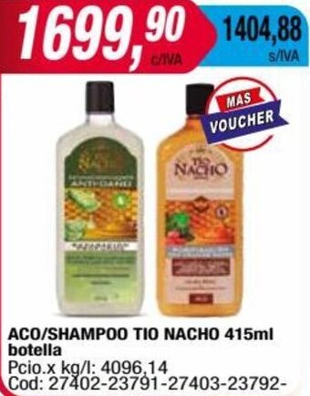 Maxiconsumo ACO/SHAMPOO TIO NACHO 415ml botella oferta