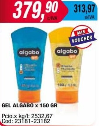 Maxiconsumo GEL ALGABO x 150 GR oferta