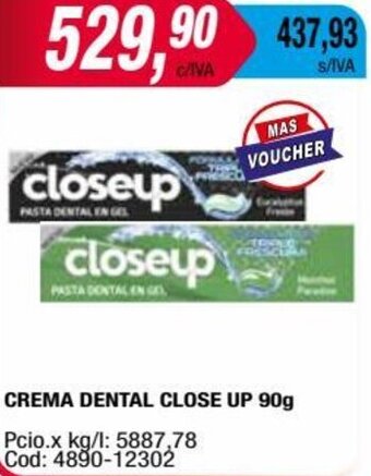 Maxiconsumo CREMA DENTAL CLOSE UP 90g oferta
