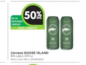 Jumbo Goose Island Cerveza Ipa Lata x 473cc oferta
