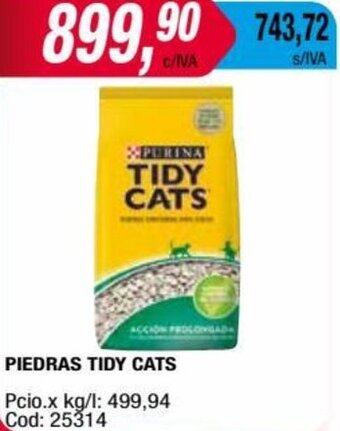 Maxiconsumo PIEDRAS TIDY CATS oferta