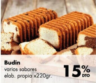 Disco Budín varios sabores elab. propia x220gr oferta