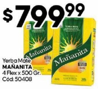 Diarco MAÑANITA Yerba Mate 4 Flex x 500 Gr oferta