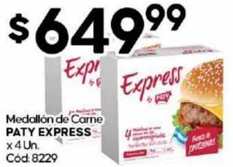 Diarco Medallón de Carne PATY EXPRESS x 4un oferta