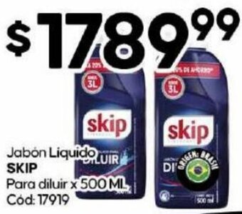 Diarco SKIP Jabón Liquido Para diluir x 500ML oferta