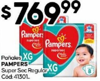 Diarco Pañales PAMPERS Super Sec Regular oferta