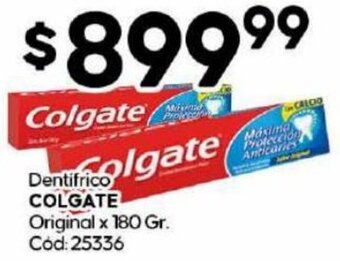Diarco Dentifrico COLGATE Original x 180 Gr oferta