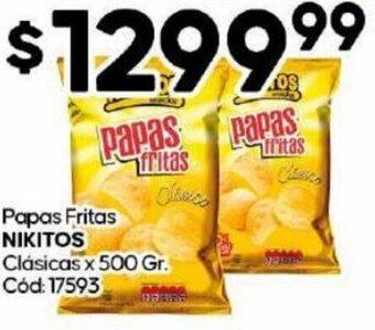 Diarco NIKITOS Papas Fritas Clásicas x 500 Gr oferta
