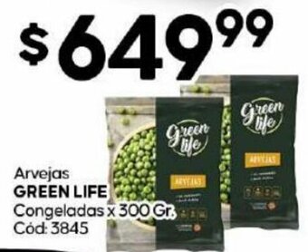 Diarco Arvejas GREEN LIFE Congeladas x 300 gr oferta