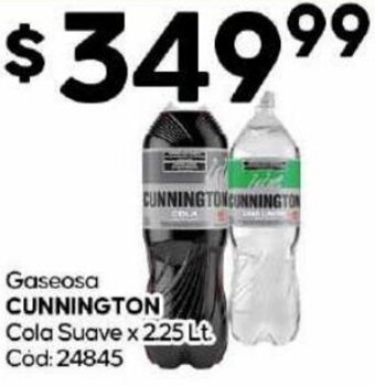 Diarco Gaseosa CUNNINGTON Cola Suave x 2.25 Lt oferta