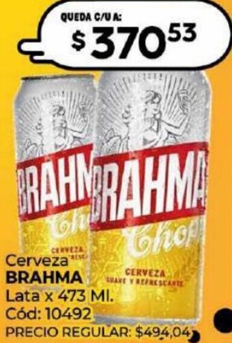 Diarco Cerveza BRAHMA Lata x 473 ML oferta