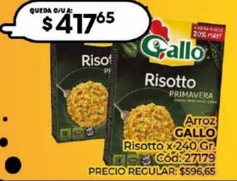 Diarco GALLO Risotto x 240 Gr oferta