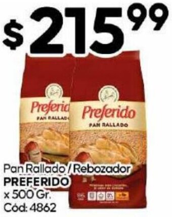 Diarco PREFERIDO Pan Rallado/Rebozador x 500 Gr oferta