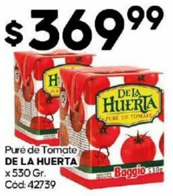 Diarco DE LA HUERTA Puré de Tomate x 530gr oferta