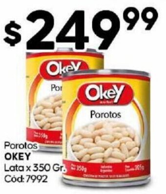 Diarco OKEY Porotos Lata x 350 Gr oferta