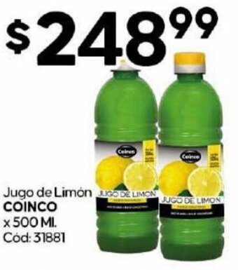 Diarco COINCO Jugo de Limón x 500 ML oferta