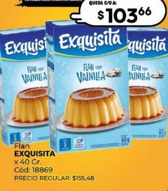 Diarco EXQUISITA Flan x 40 Gr oferta