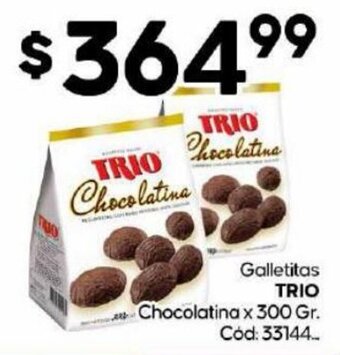 Diarco TRIO Galletitas Chocolatina x 300 Gr oferta