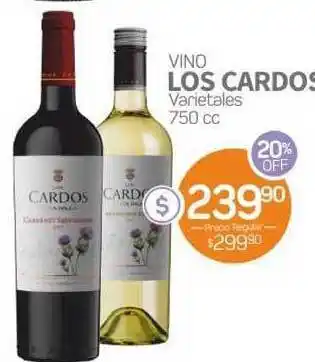 Alvear Los Cardos Vino Varietales 750cc oferta