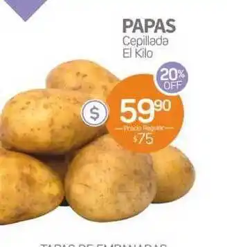 Alvear Papas Cepillada El Kilo oferta