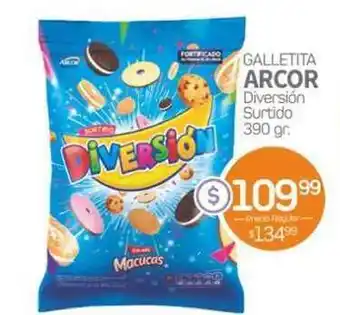 Alvear Arcor Galletita Diversión Surtido 390gr oferta