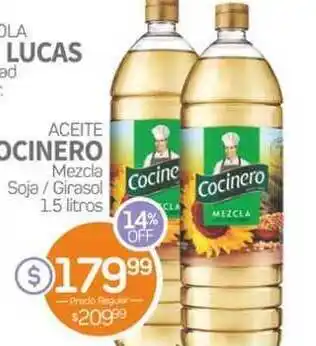 Alvear Cocinero Aceite Mezcla Soja / Girasol 1.5 litros oferta